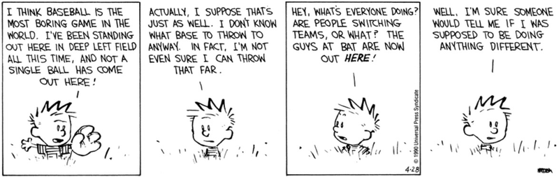Illustration for article titled Calvin and Hobbes Showed The Trouble With Organized Sports And Father Figures